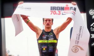IRONMAN 70.3 Norway 2015 winner, Ritchie Nicholls. Foto: Arrangør